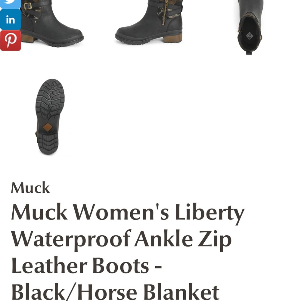 Muck Liberty Ankle boot size 9